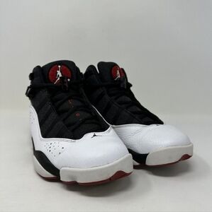 Nike Air Jordan 6 Rings (322992-012) Black/White  Sneakers Men Shoes Size 8